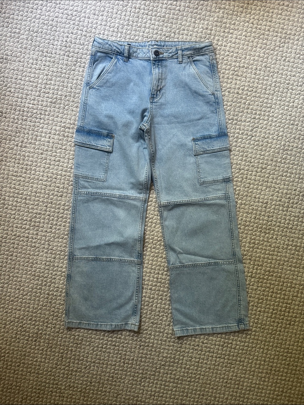 art class light blue cargo jeans for kids